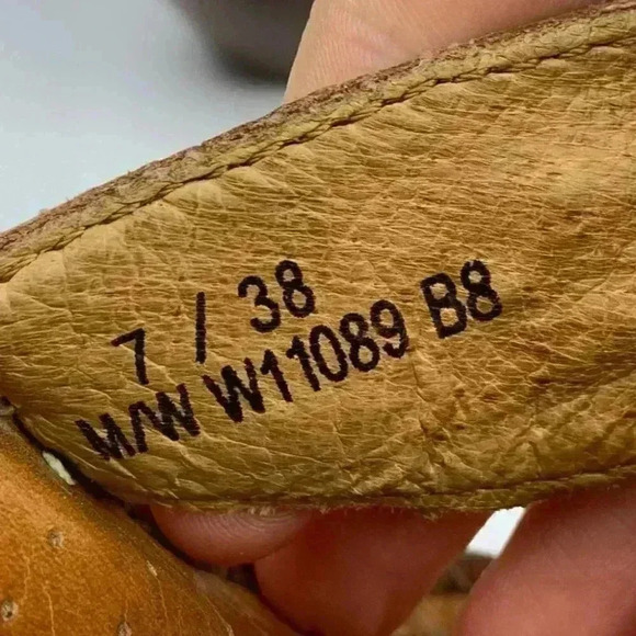 Born sandals sz 7 38 brown leather tribal print chunky platforms south western - Picture 12 of 13